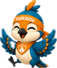 Touki ravi, incarnant les valeurs Toukidou